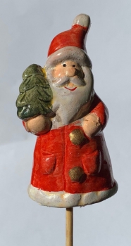 Samichlaus Keramik auf Stab, Tannli